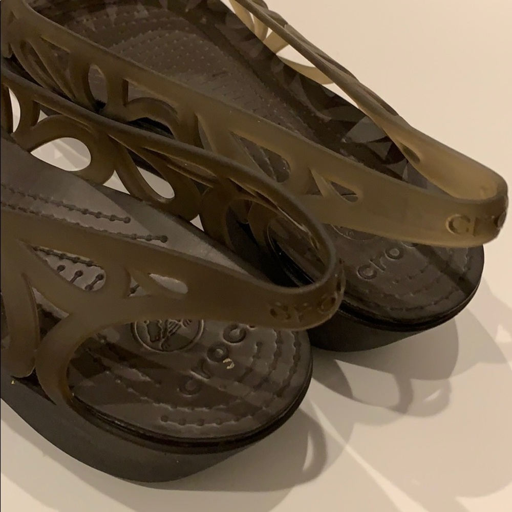 Gray Crocs Sandals - Picture 2 of 4
